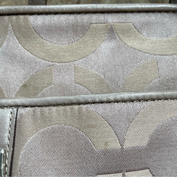 Coach F25501 Taylor Op Art Alexis Carryall Shoulder Tote Handbag Taupe Beige Bag - Picture 4 of 16